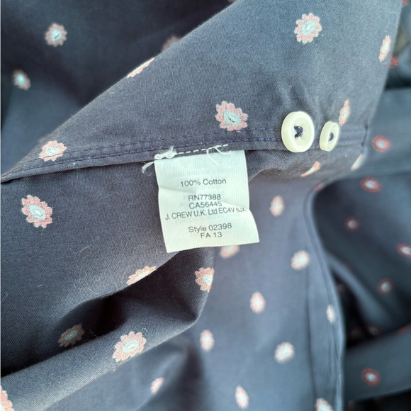 J. Crew Black Casual Button Down Shirt with Relaxed Fit - Picture 9 of 9